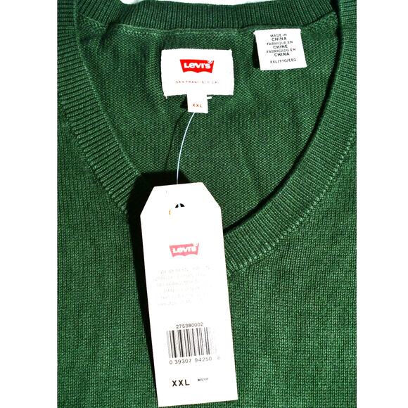 Levi's Classic V Neck  Men's Knit Sweater Size XXL 100% Cotton  NWT - Picture 4 of 15